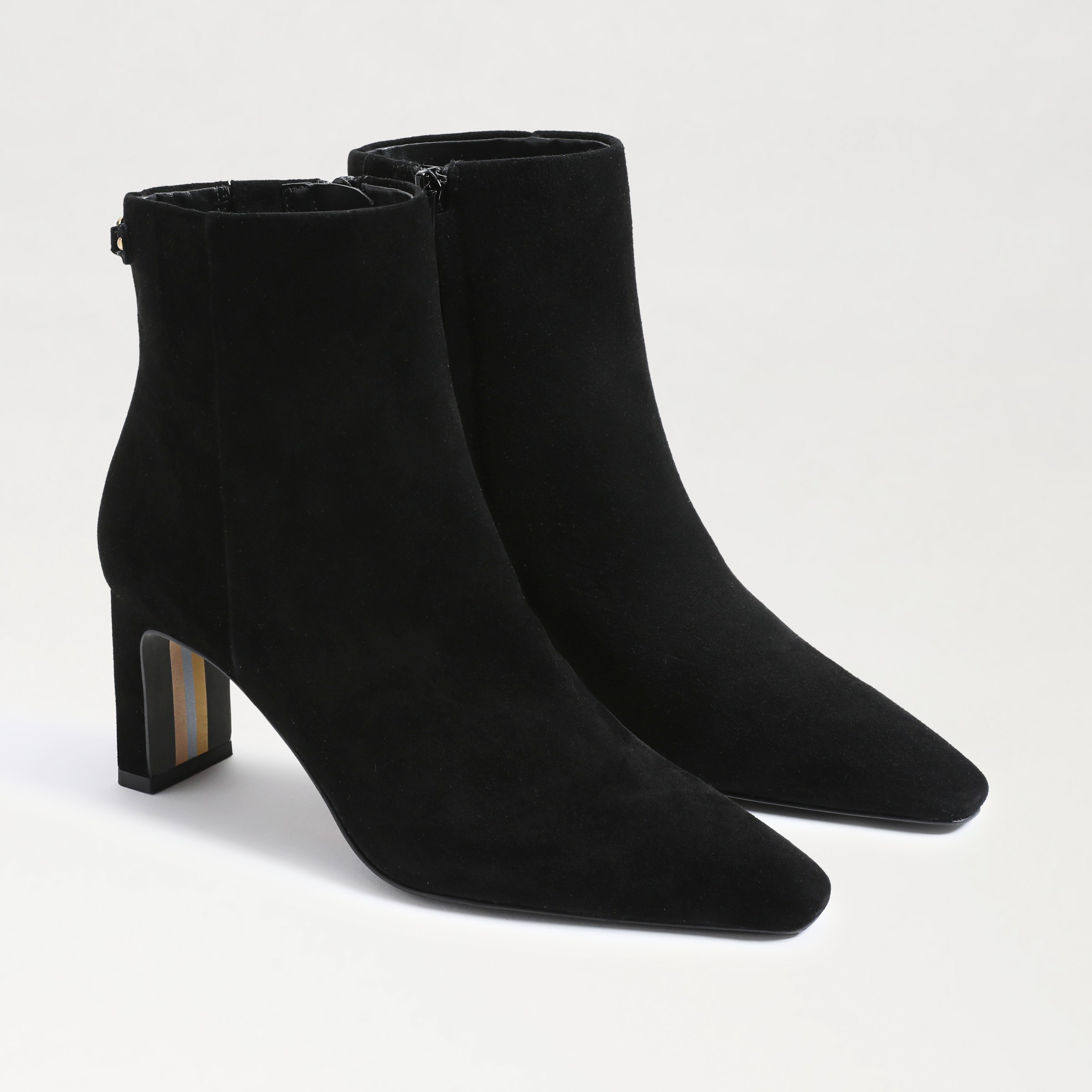 Sam Edelman Saige Ankle Bootie Black Suede | Sam Edelman