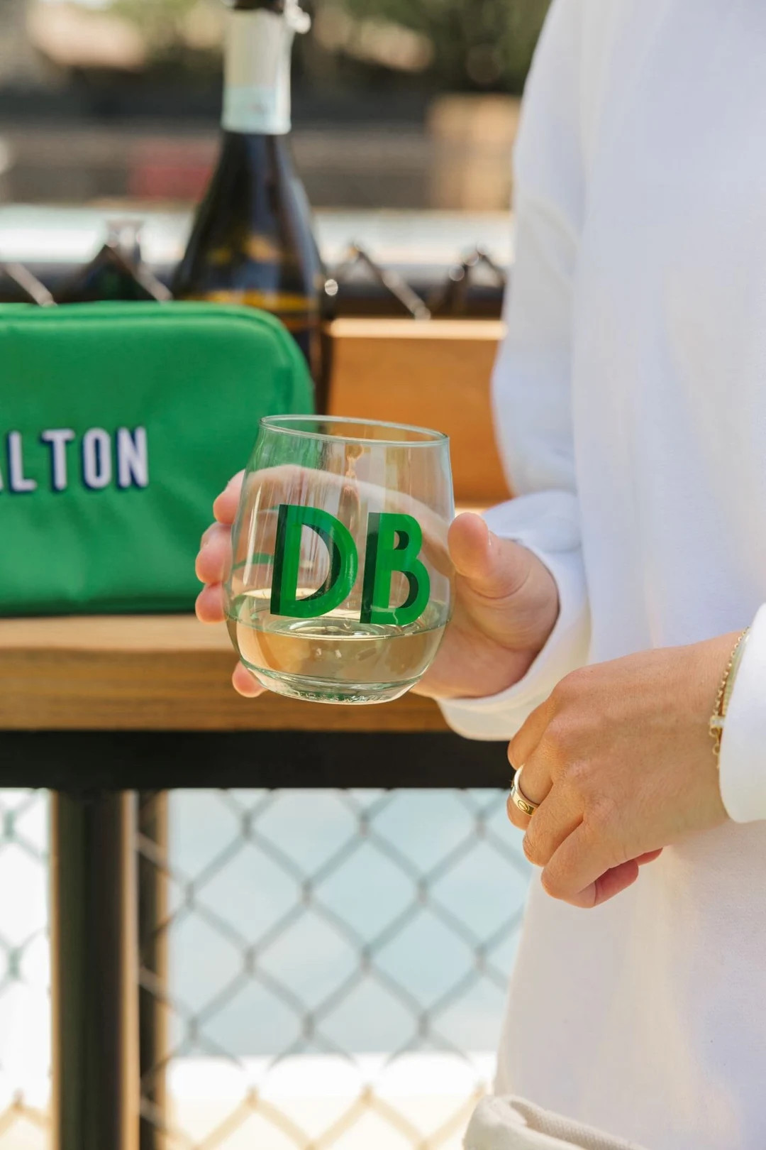 Monogrammed 14 Oz Colored Stemless Wine Glass - Etsy | Etsy (US)