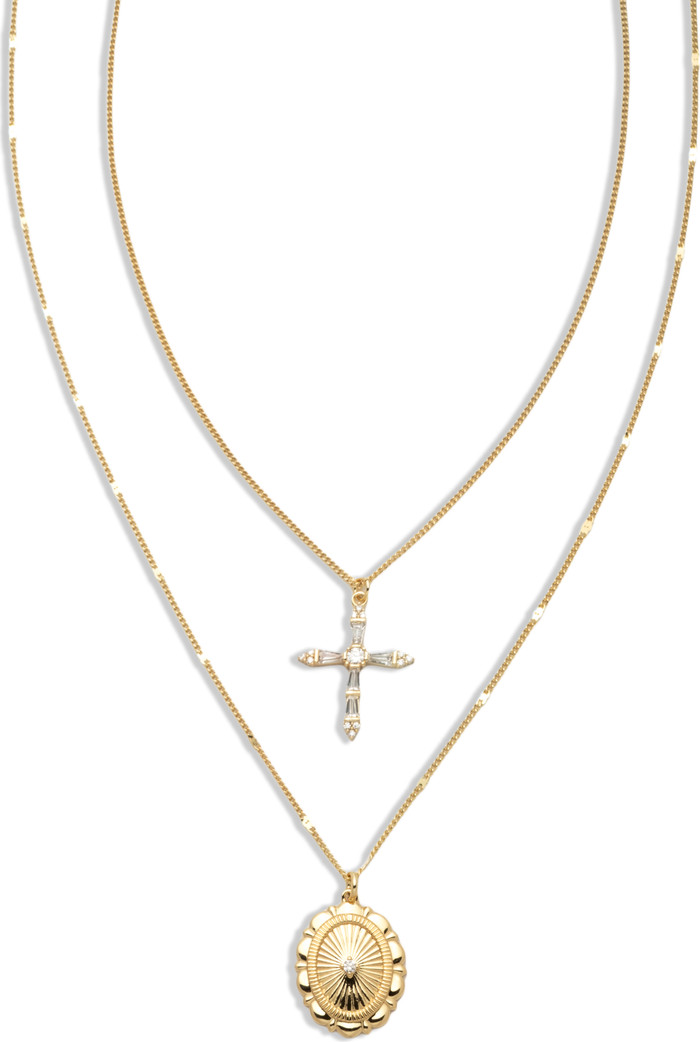 Electric Picks xSarah & Hollie Passport Necklace Set of 2 | Nordstrom | Nordstrom