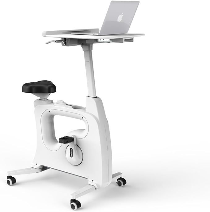 FLEXISPOT Desk Exercise Bike Home Office Standing Desk Cycle, Deskcise Pro - White | Amazon (US)