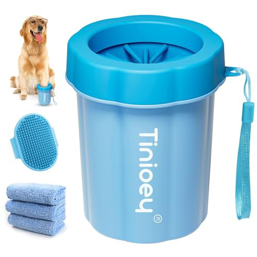 Tinioey Dog Paw Cleaner for Dogs (with 3 Absorbent Towels), Dog Paw Washer, Muddy Paw Cleaner, Pet Foot Cleaner | Amazon (US)