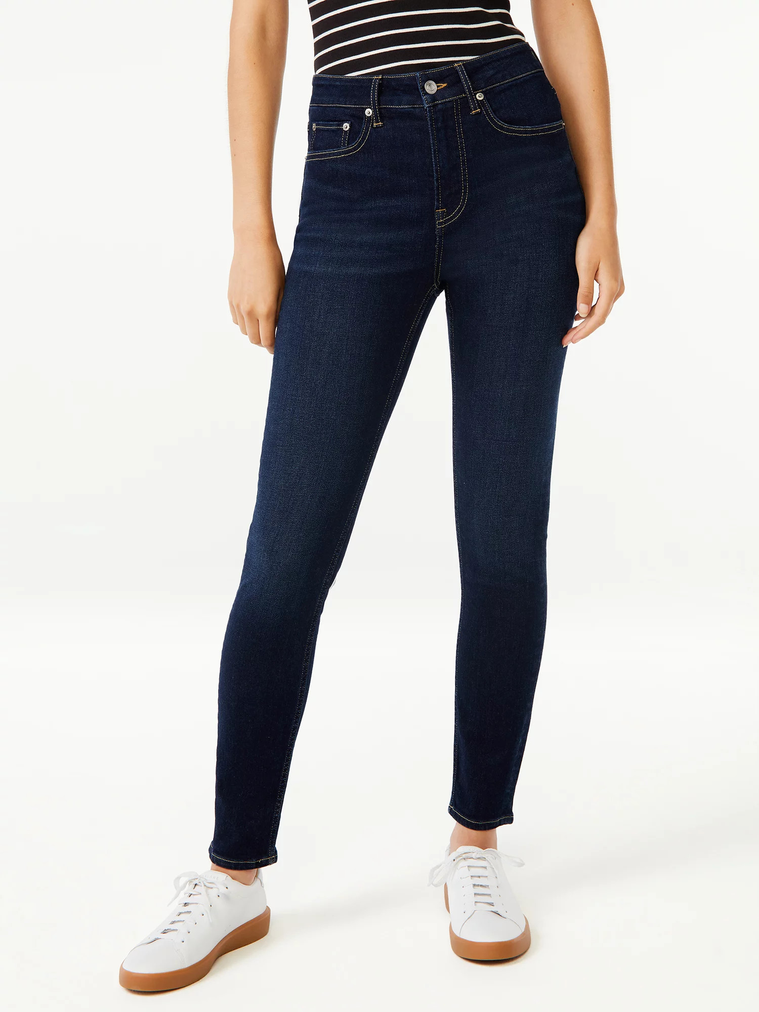 Free Assembly Women's High Rise Skinny Jeans | Walmart (US)