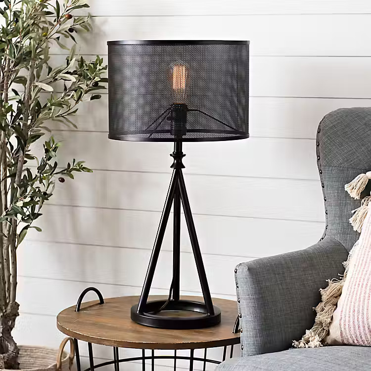 Black Dex Metal Table Lamp | Kirkland's Home