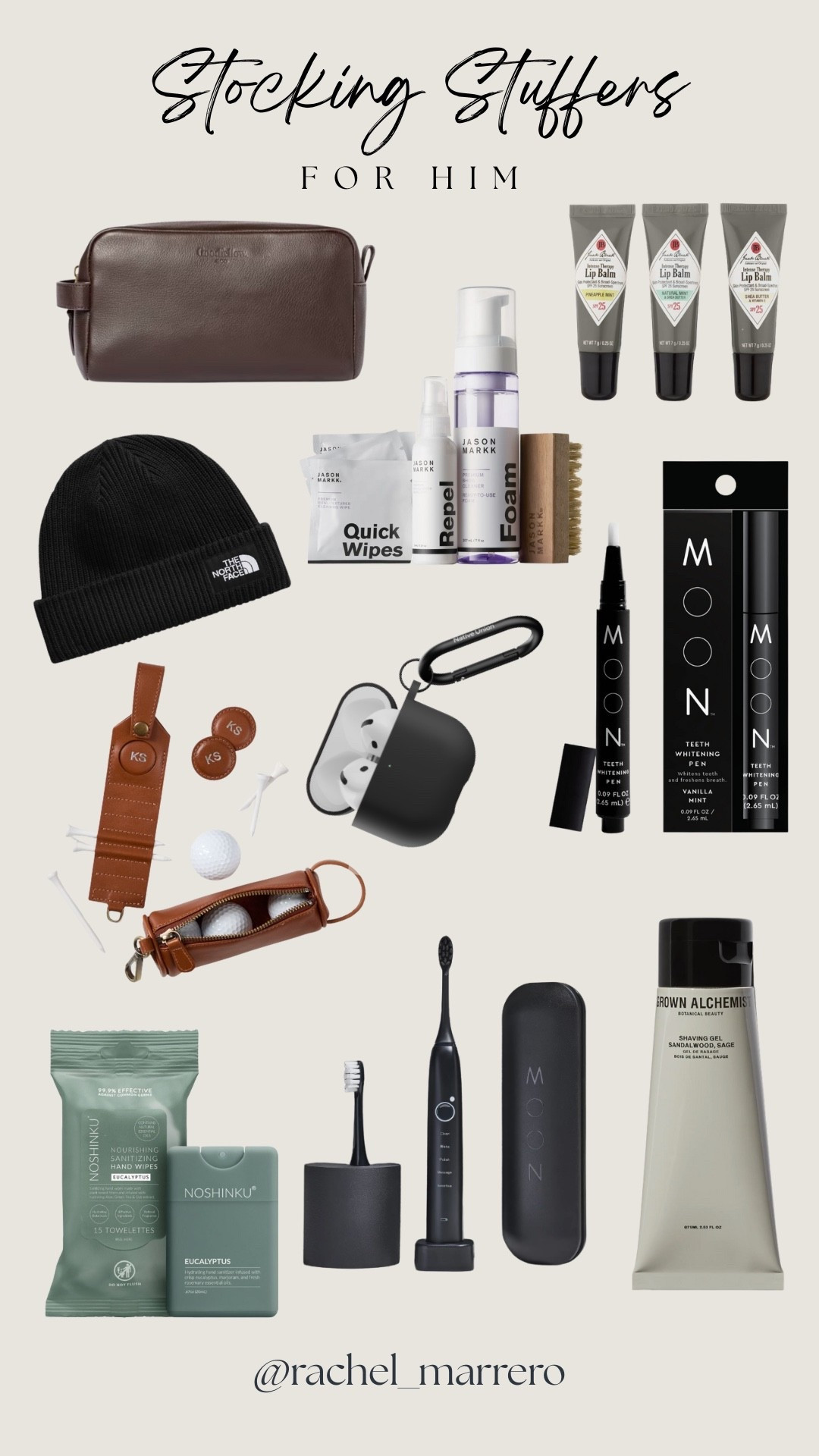 Stocking stuffers for him! 


Men’s gifts, father in law gifts, small gifts, stocking hat, golfing gifts, shoe care kit, teeth whitening, lip balm, tooth brush 

#LTKGiftGuide #LTKHoliday #LTKMens