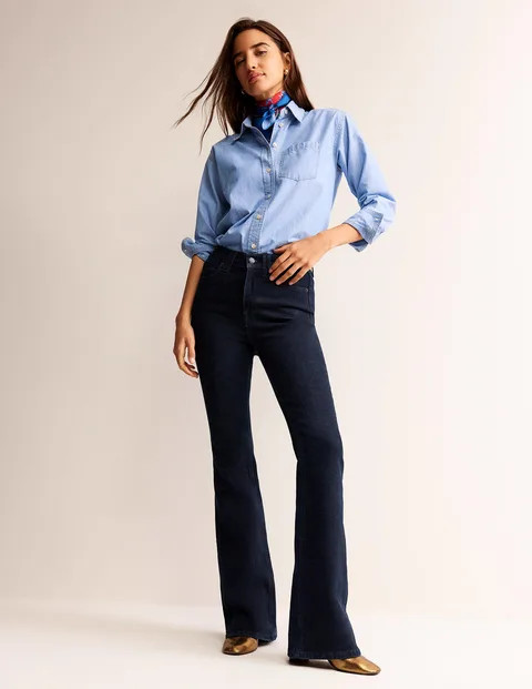 Mid Rise Slim Flare Jeans | Boden (UK & IE)