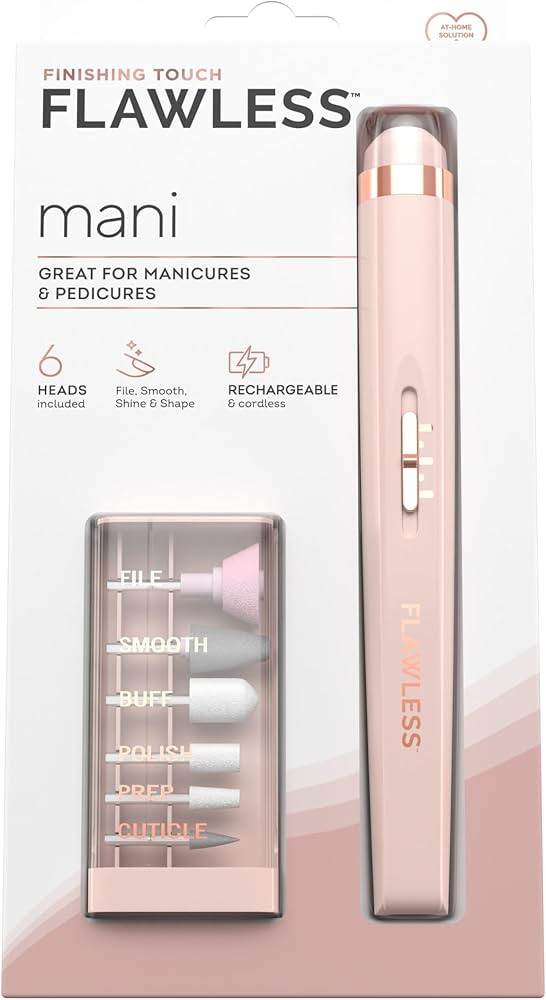 Finishing Touch Flawless Salon Nails Kit, Electronic Nail File and Full Manicure and Pedicure Too... | Amazon (US)