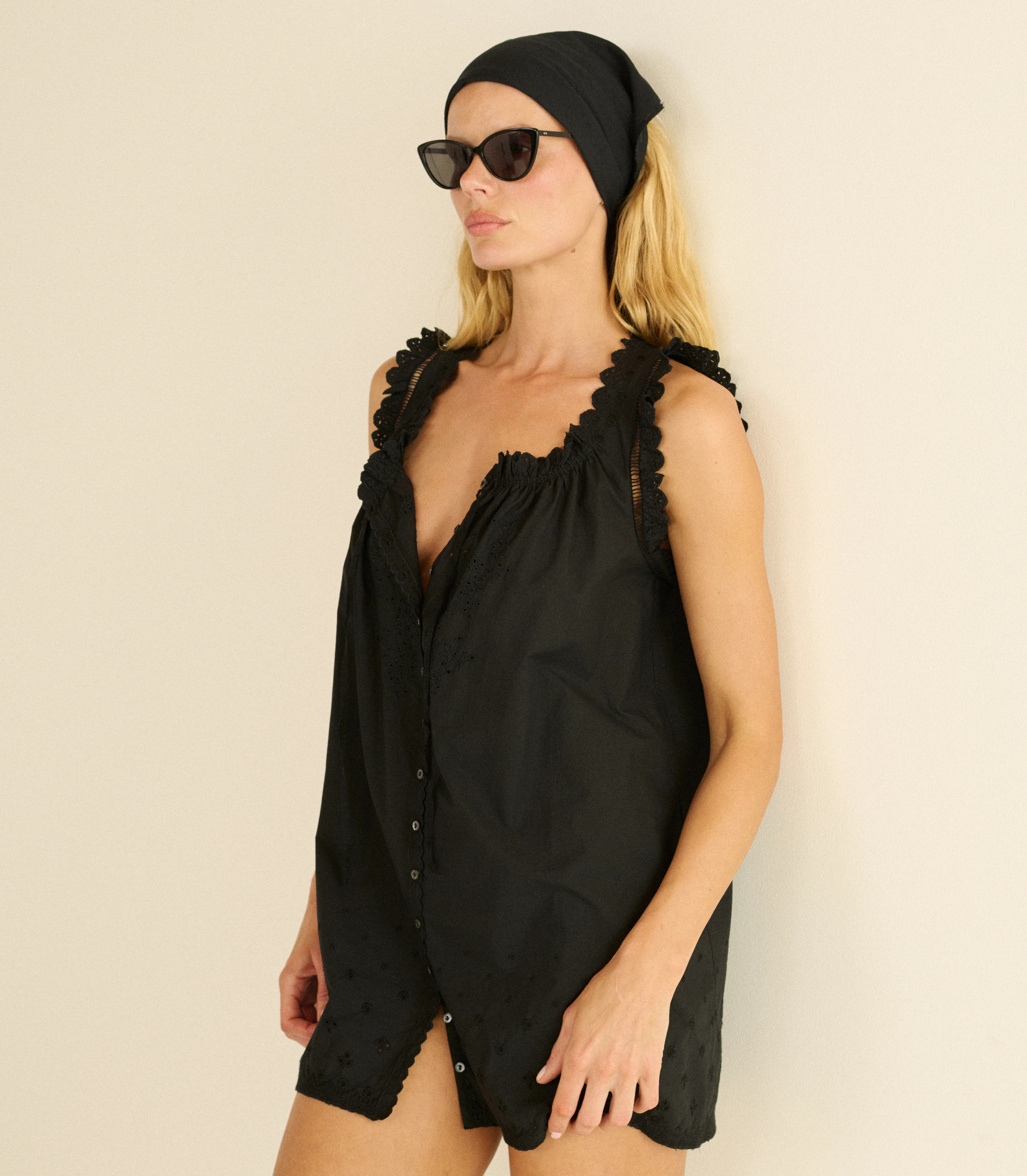 Nessie Dress - Black | DÔEN | DOEN