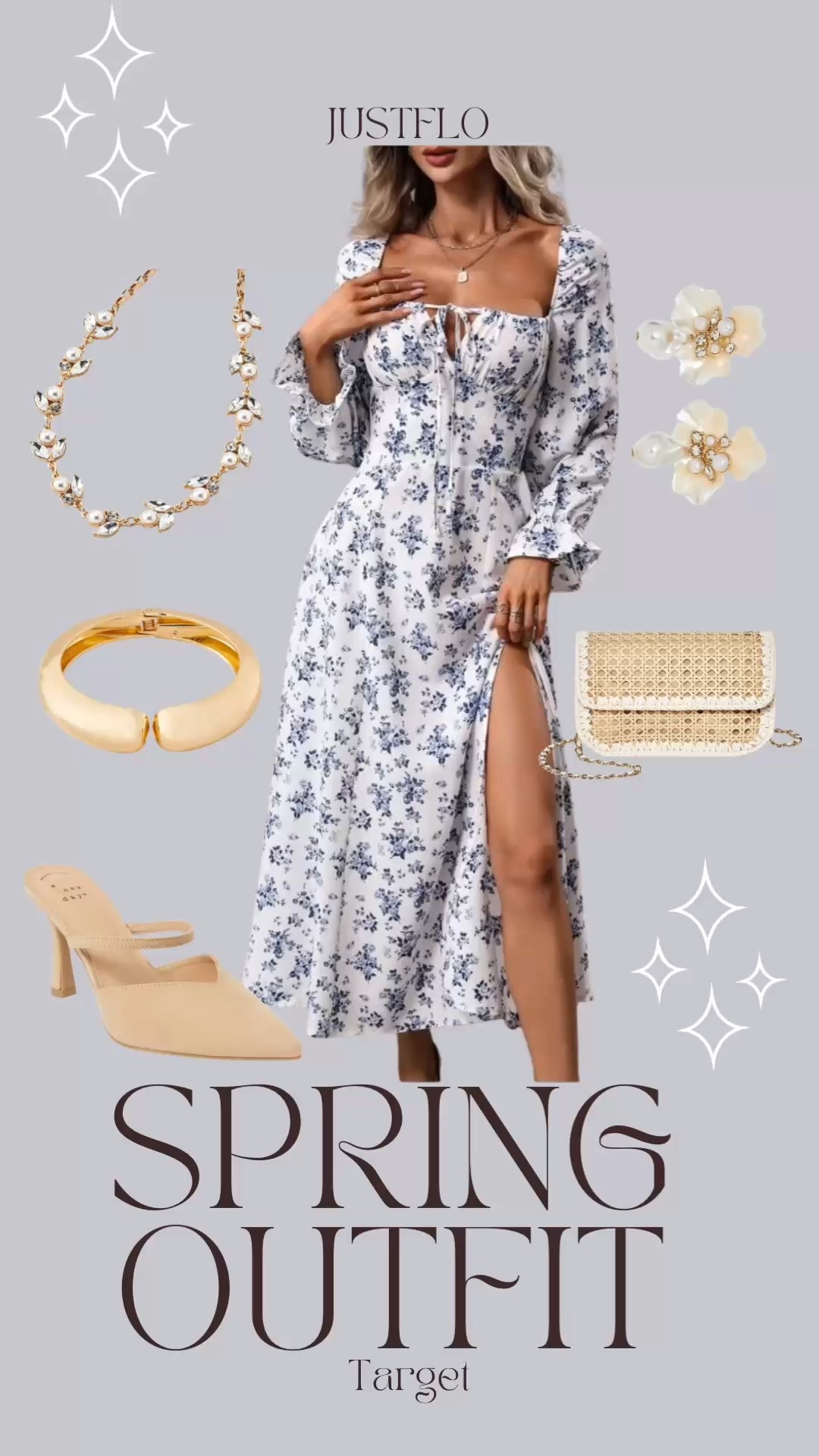 Spring outfit perfection 🌼
This Target floral dress is giving effortless, feminine, and so flattering. The soft blue print, flowy fit, and subtle slit make it perfect for brunch, baby showers, date nights, or any spring event.

Paired it with neutral heels, delicate gold jewelry, and a woven clutch for that elevated spring look — all affordable, all Target finds ✨
Everything is linked on LTK 💛

#Target #dress #spring #ootd #ootn
#LTKspring #LTKunder50 #LTKfinds
#TargetStyle #TargetFinds #SpringOutfit
#SpringStyle #AffordableFashion
#FloralDress #NeutralAccessories
#BrunchOutfit #DateNightLook
#EverydayStyle #WomensFashion
#spring #outfit #dress #ootn #ootd #Target #spring