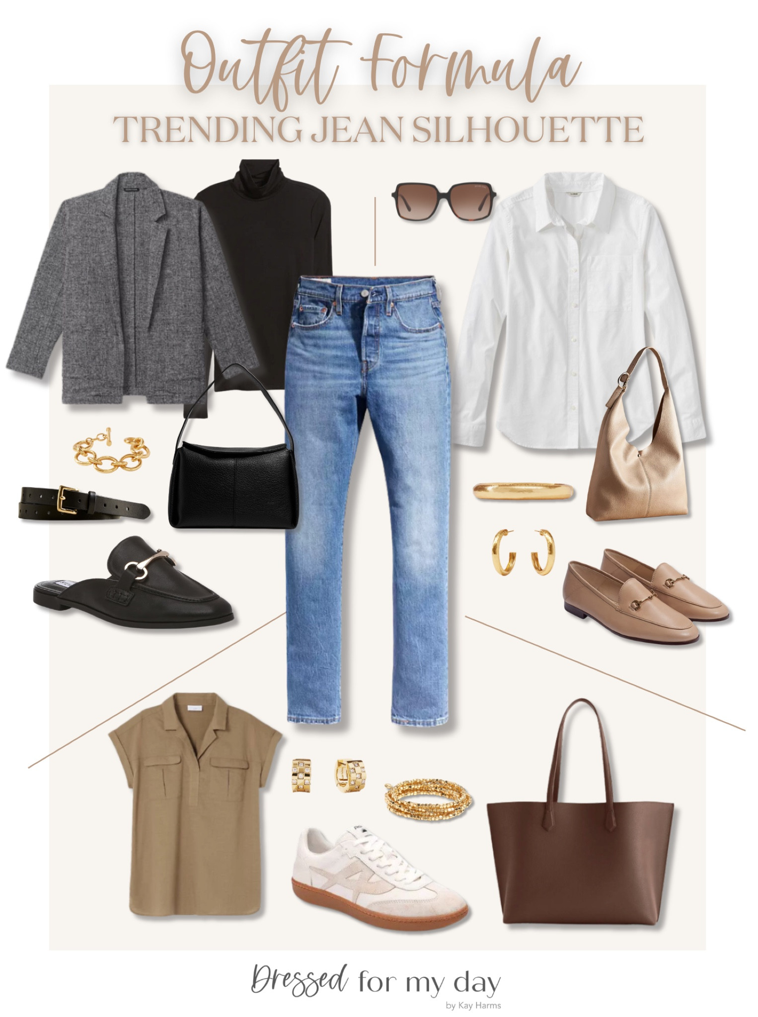 How to style full length straight leg jeans 👖 

#LTKStyleTip #LTKMidsize #LTKOver40