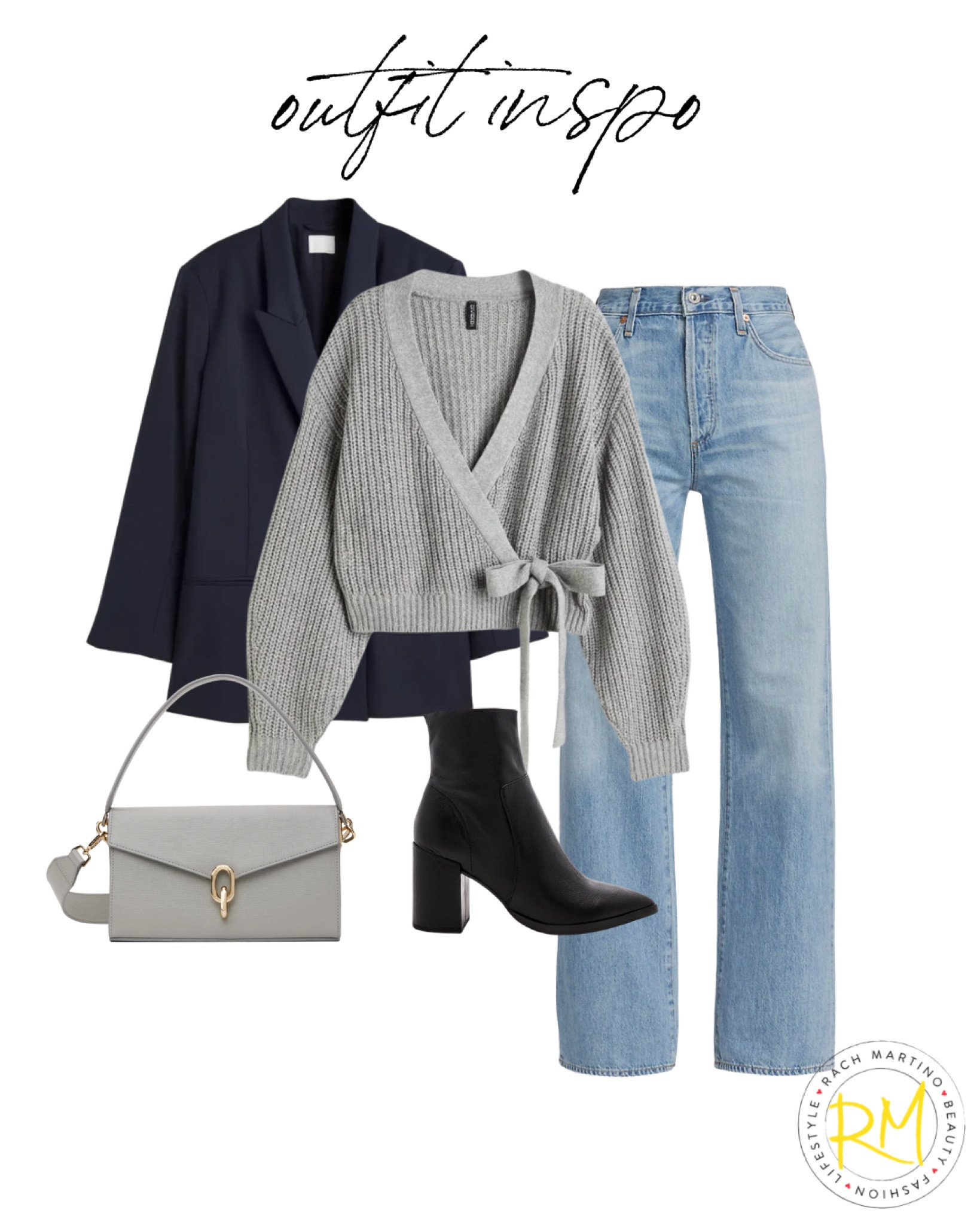 Sweater outfit idea wrap sweater outfit 90s jeans 

#LTKunder50 #LTKstyletip #LTKsalealert