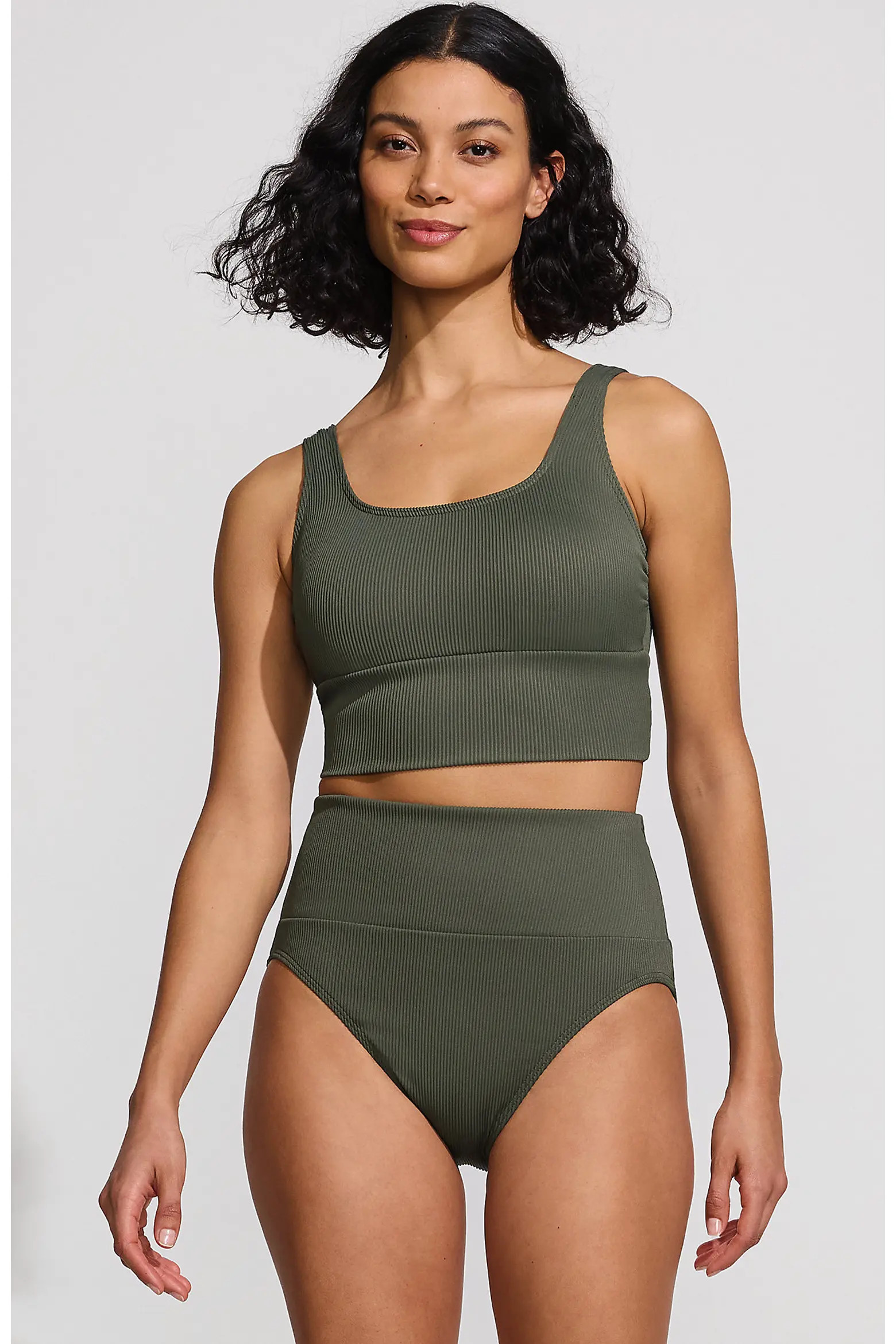 Tugless Tankini Top and High Waisted Bottom Swimsuit Set (Women) | Nordstrom | Nordstrom