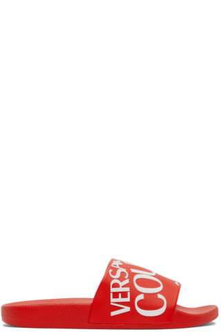 Red Logo Sandals | SSENSE