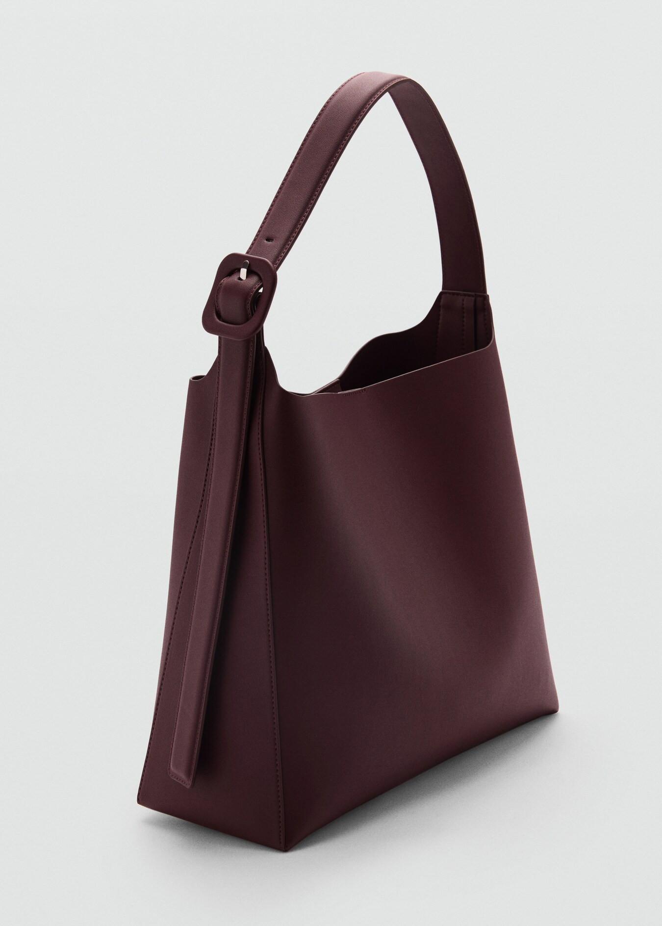 Shopper bag with buckle | MANGO (US)