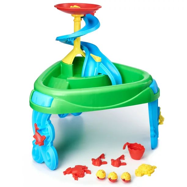 Play Day Sand & Water Table for Kids with Eight Accessories | Walmart (US)