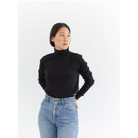 Vintage Black Turtleneck Shirt | Green Thread Thermal Layer Top 100% Cotton Made in Usa Overdye S M  | Etsy (US)
