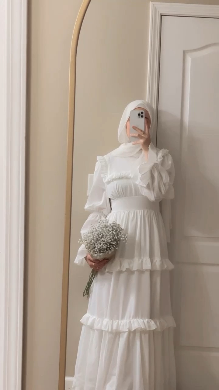 white & blue SHEIN floral dress 