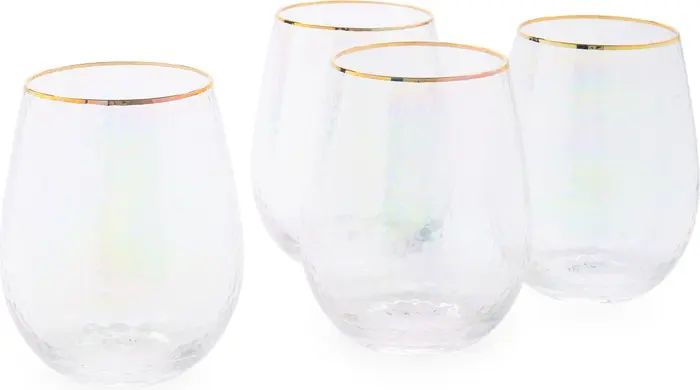 Zodax Set of 4 Luster Stemless Wine Glasses | Nordstromrack | Nordstrom Rack