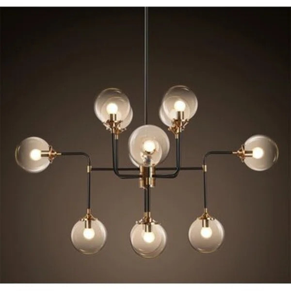 Adonis 8 - Light Sputnik Modern Linear Chandelier | Wayfair Professional
