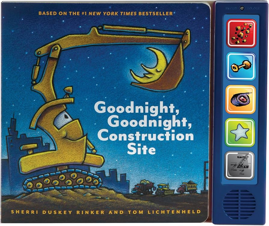 Goodnight, Goodnight, Construction Site Sound Book: (Construction Books for Kids, Books with Soun... | Amazon (US)