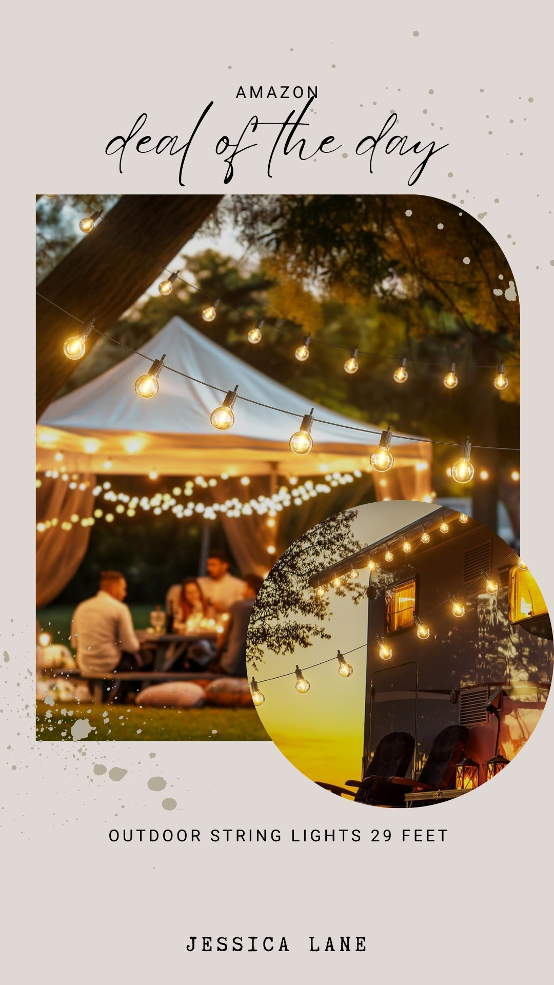 Transform your backyard into an oasis with these stunning outdoor string lights. They provide the perfect warm glow for cozy patio hangouts or evening gatherings.#amazonhome #patio #backyardgoals #stringlights

#LTKSaleAlert #LTKHome #LTKSeasonal
