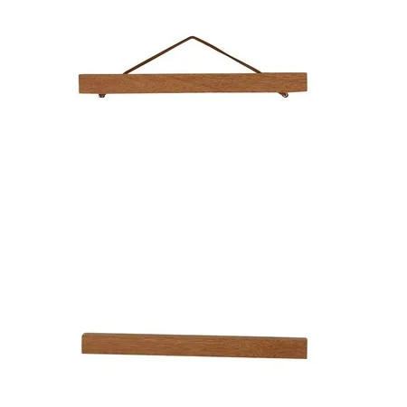 Modern Stylish Magnetic Wooden Photo Frame DIY Poster Scroll Prints Artwork Hanger Teak Wood(21cm... | Walmart (US)