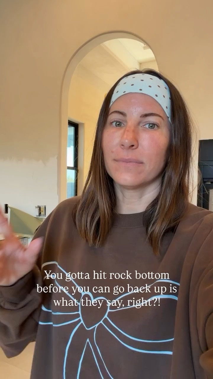 You gotta hit rock bottom before you can go back up is what they say, right?!