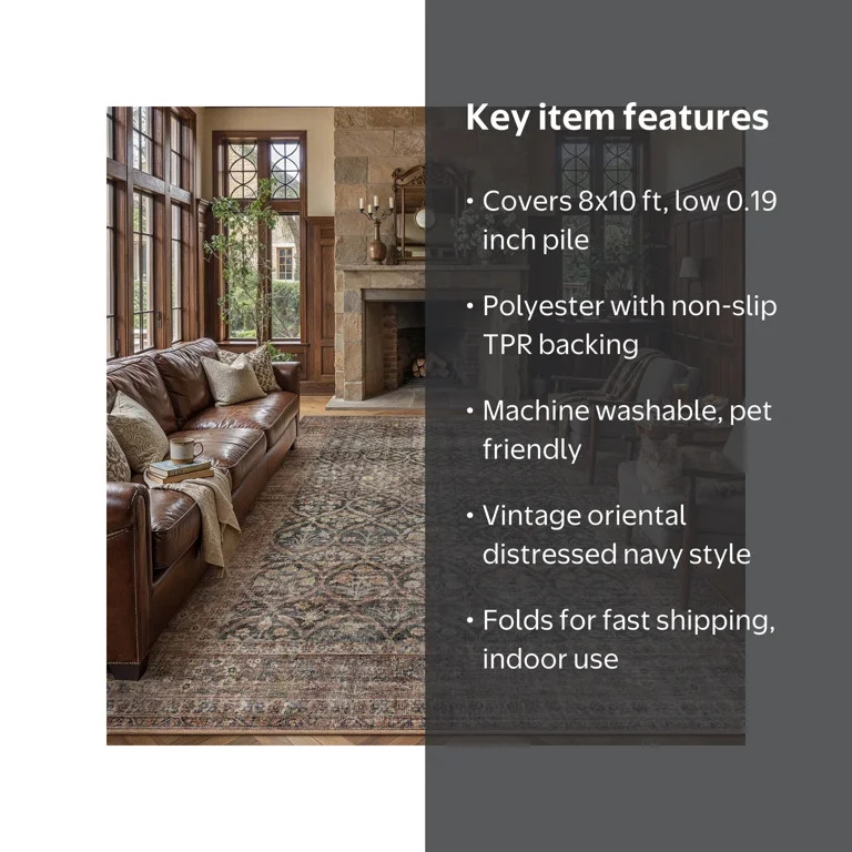 BERTHMEER 8'x10' Area Rugs for Living Room Bedroom Office Dining Room Farmhouse Kitchen Oriental ... | Walmart (US)