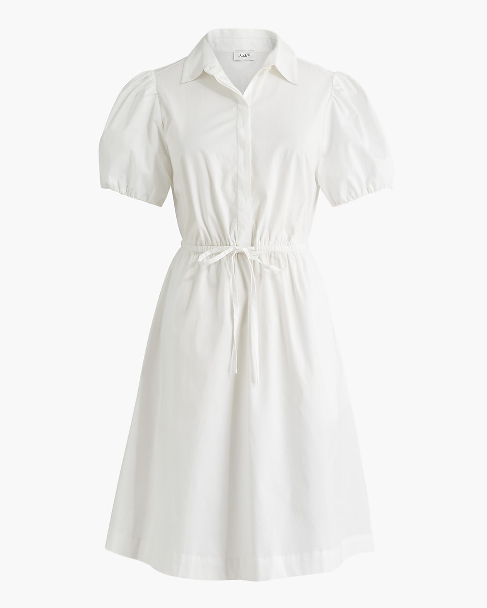 Collared short-sleeve tie-waist mini dress | J.Crew Factory