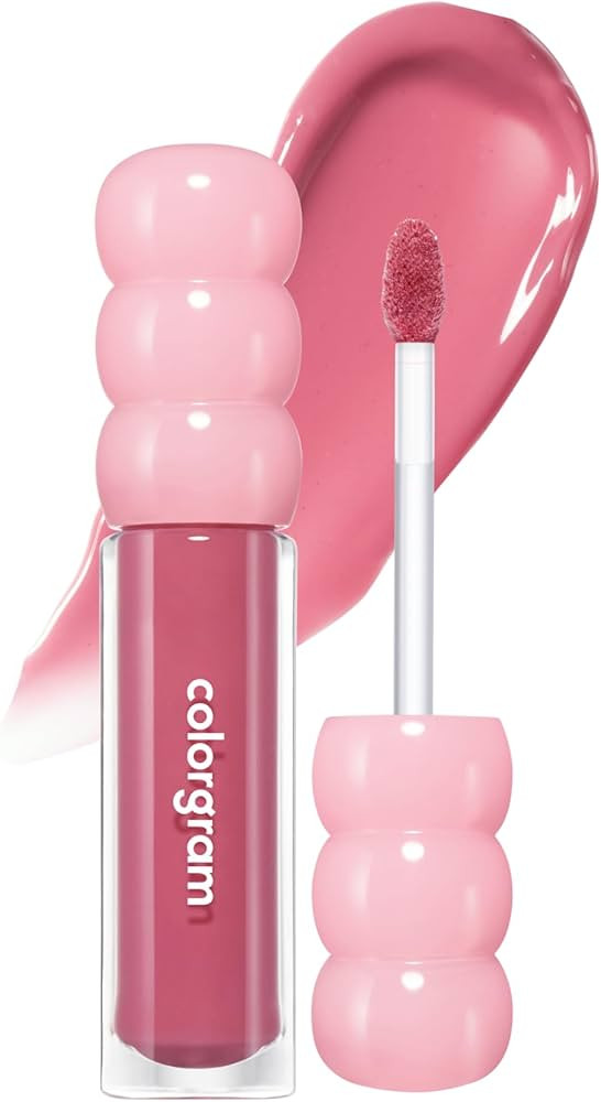 COLORGRAM Fruity Glass Gloss 04 Farewell Guava | Non-Sticky Glossy Lip Tint with Glass-Like Shine... | Amazon (US)
