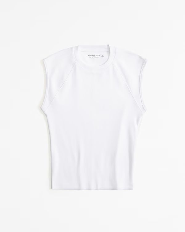 Women's Essential Tuckable Shell Rib Tee | Women's Tops | Abercrombie.com | Abercrombie & Fitch (US)
