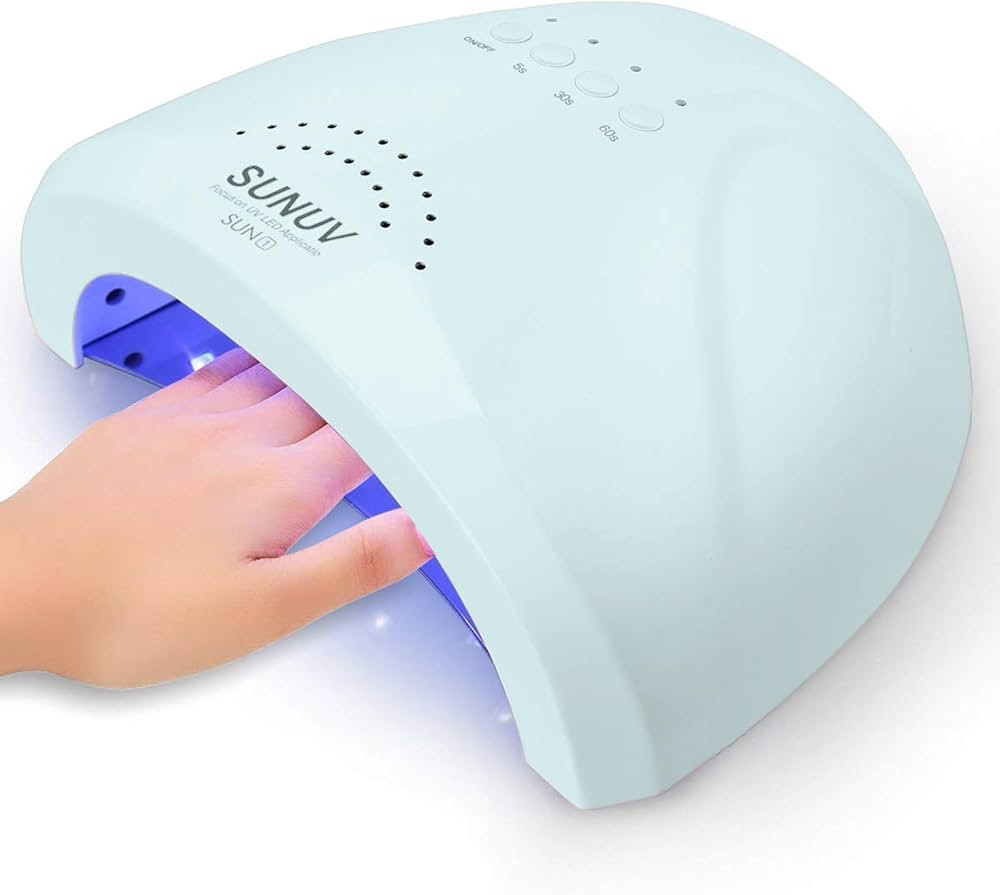 SUNUV 48W UV LED Nail Lamp, UV Light for Gel Nail Polish Professional Dryer with 3 Timer Settings... | Amazon (US)
