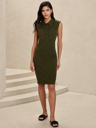Knit Above-Knee Dress | Banana Republic Factory