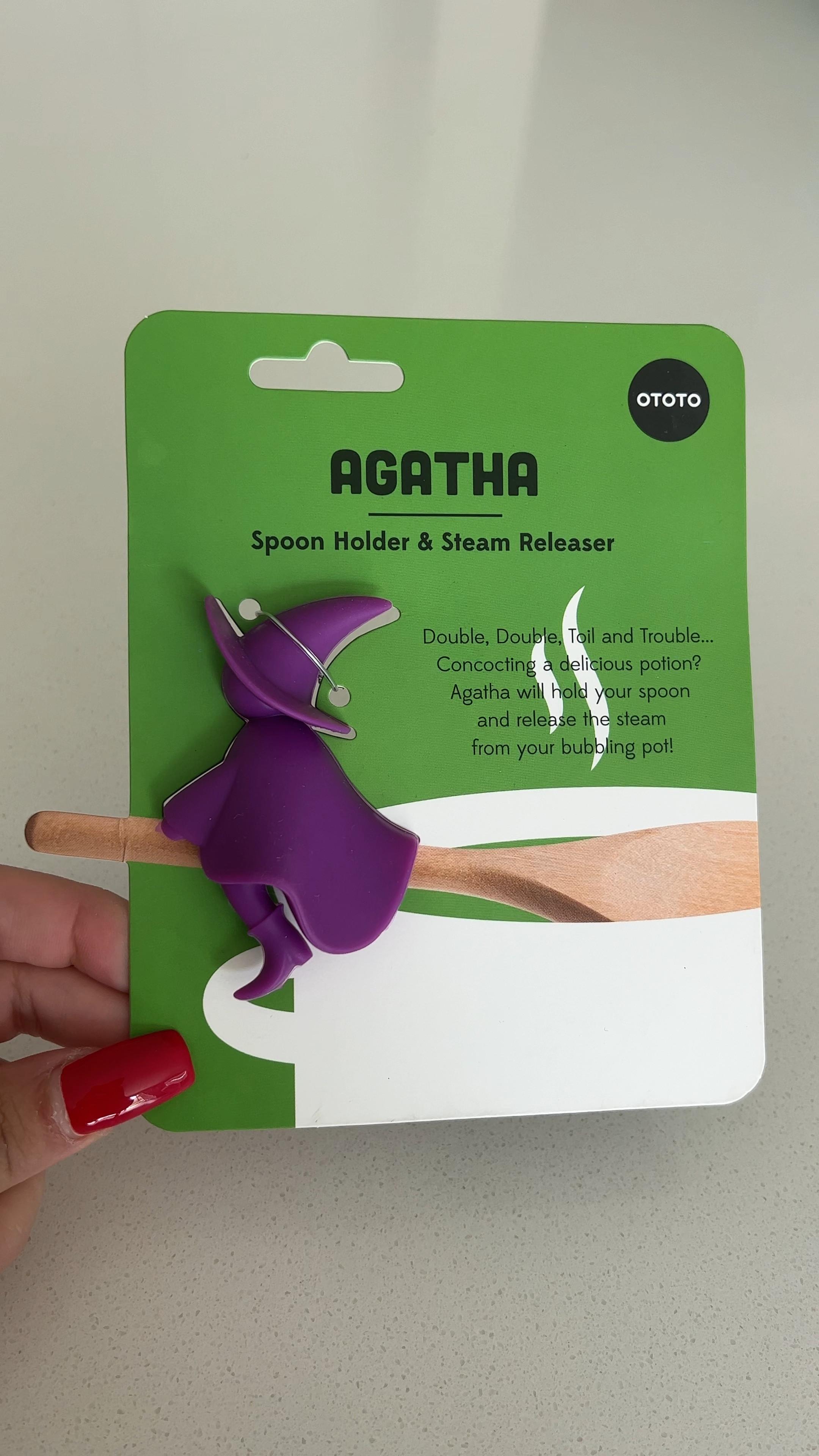 Agatha Spoon Holder for Stove Top-Fun Kitchen Gifts for Homecooks
