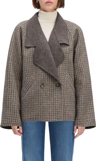 The Cameron Houndstooth Wool Blend Coat | Nordstrom
