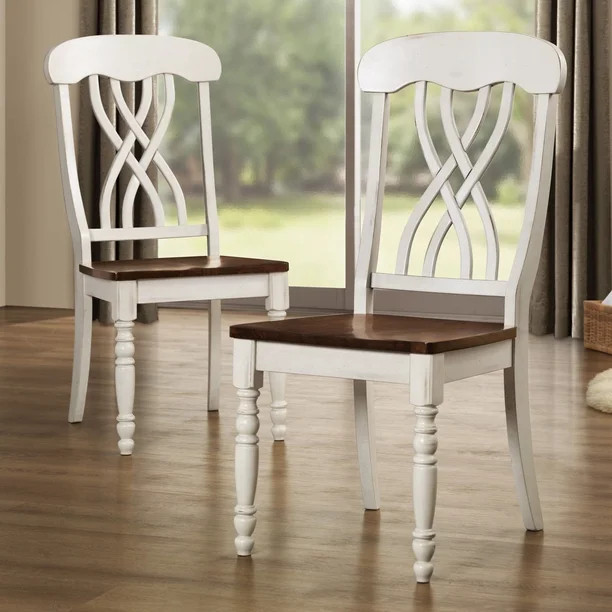 HumbleNest Homestead Cross Back Dining Side Chair - Set of 2 | Walmart (US)