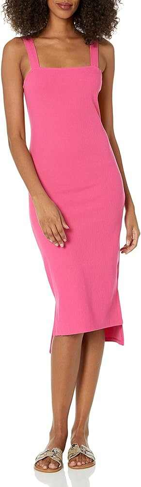 The Drop Women's Amelia Square-Neck Strappy Bodycon Midi Tank Dress | Amazon (US)