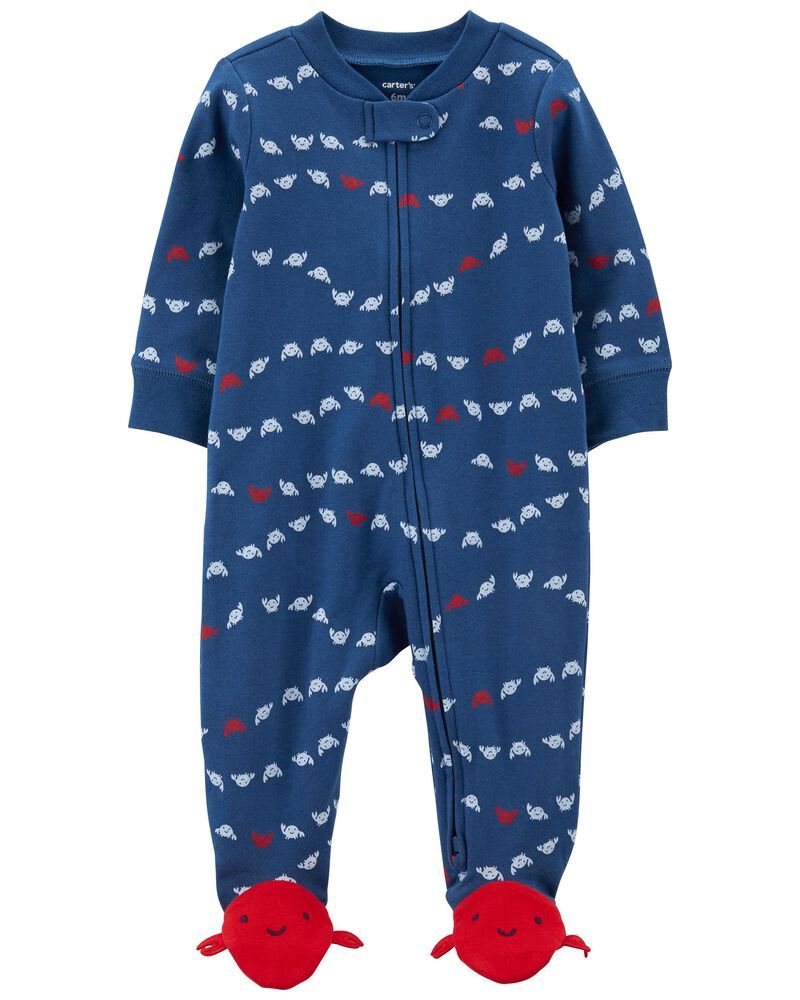 Baby Crab 2-Way Zip Cotton Sleep & Play | Carter's