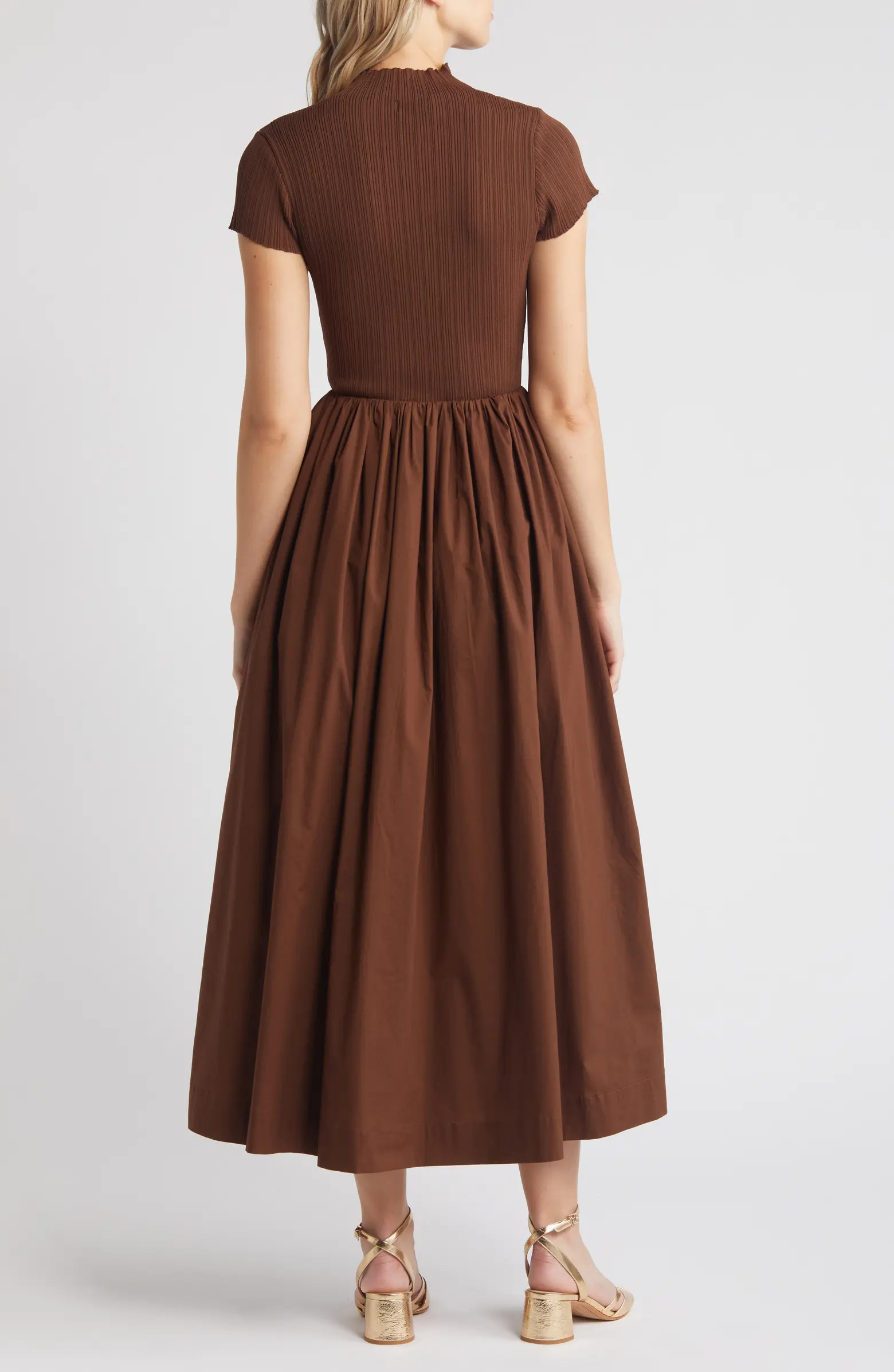 Lafayette Mixed Media Maxi Dress | Nordstrom