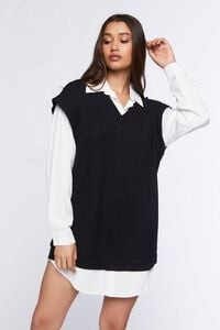 Sweater Vest & Shirt Combo Dress | Forever 21 (US)