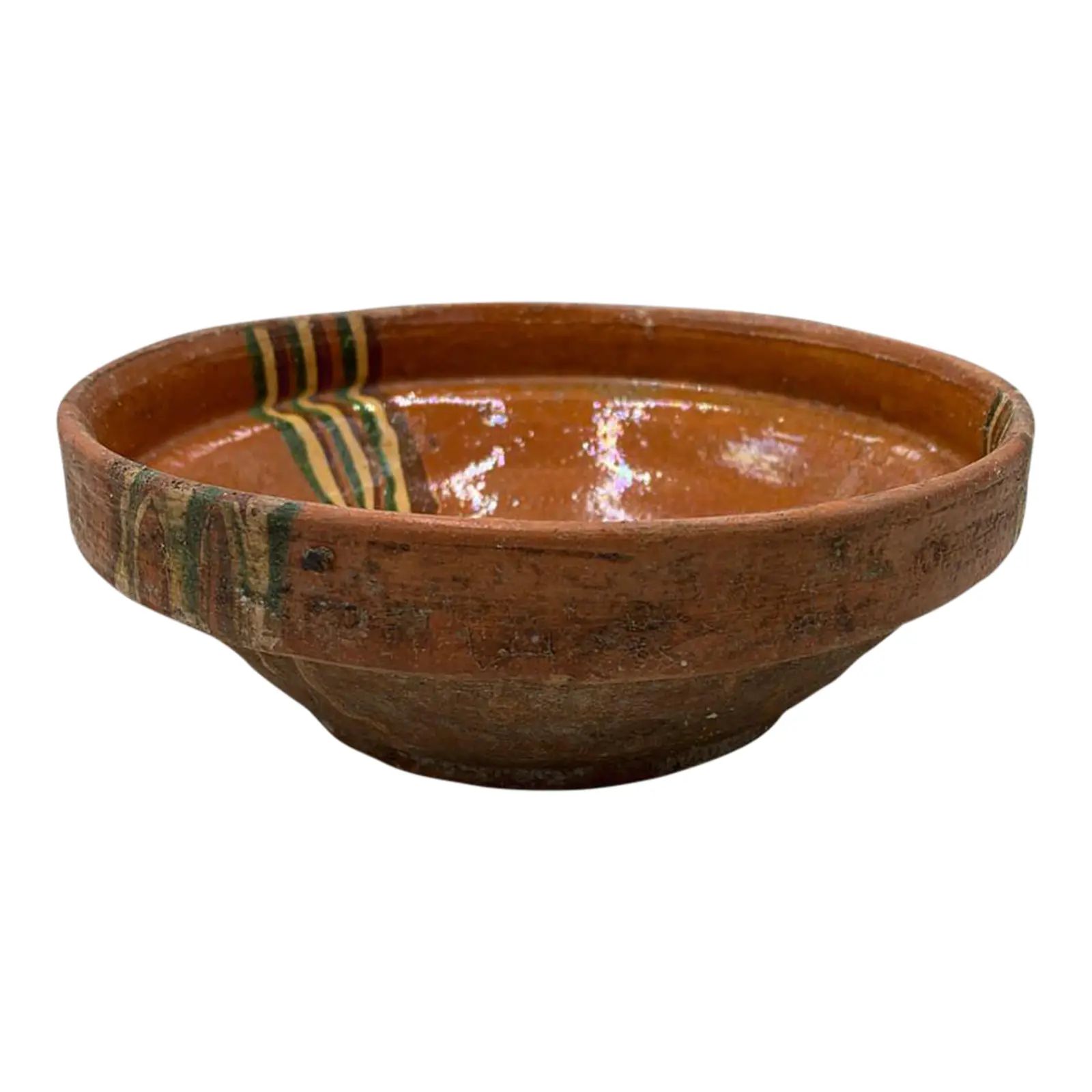 Antique Hungarian Folk Art Decorative Bowl | Chairish