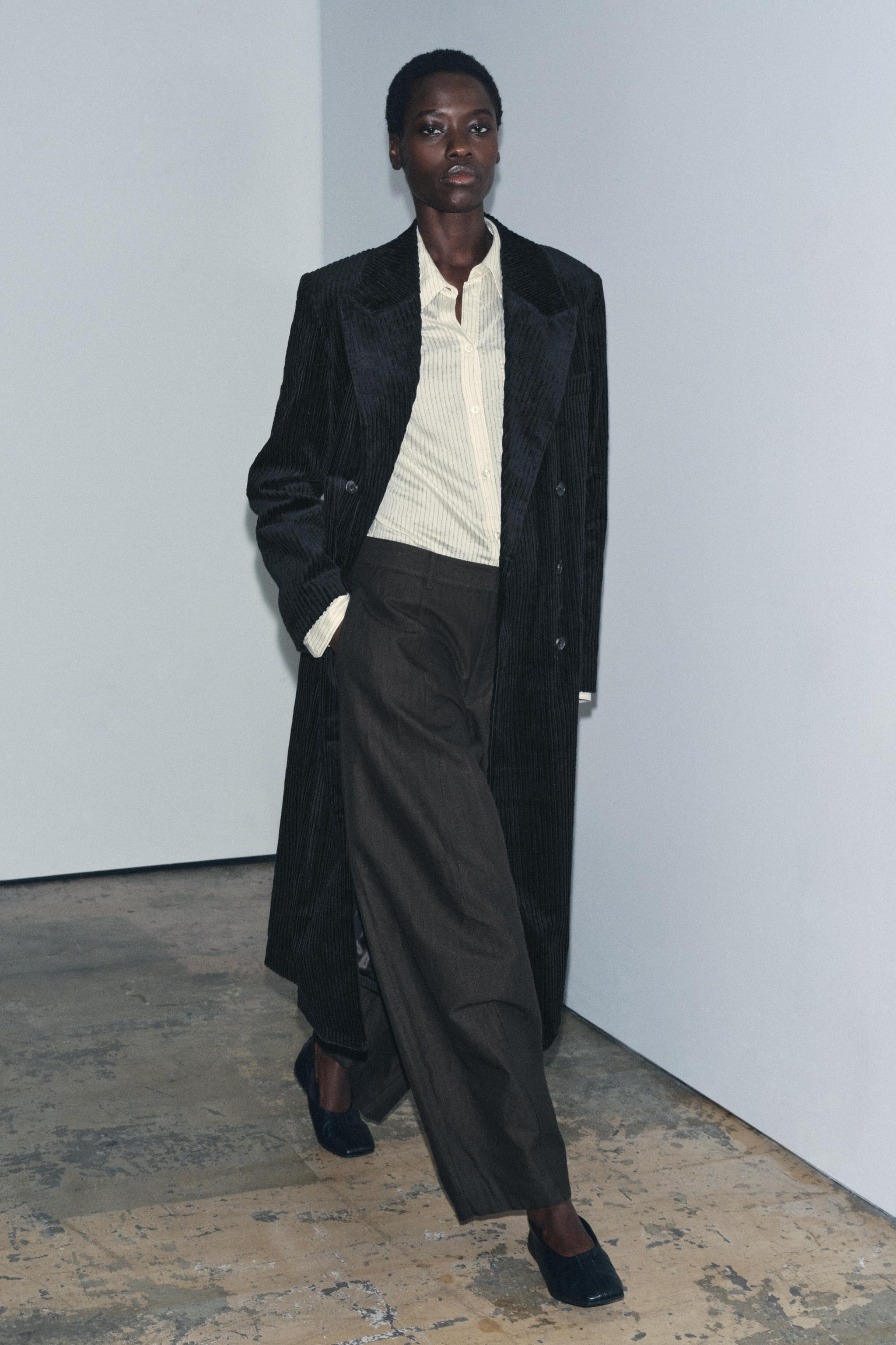 LONG CORDUROY COAT ZW COLLECTION LIMITED EDITION | Zara US