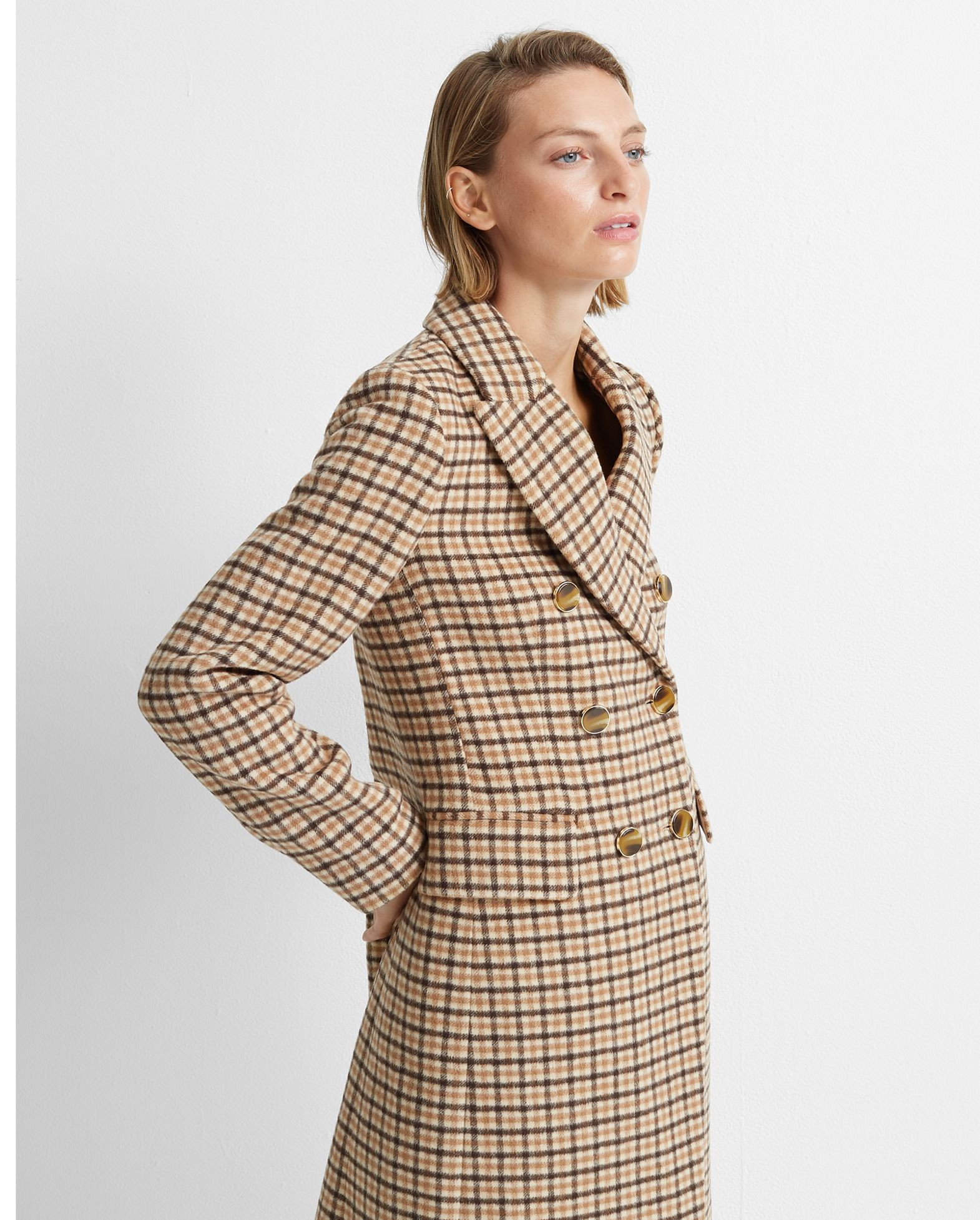 Jemma Plaid Coat | Club Monaco (Global)
