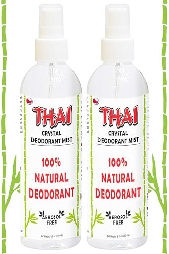 2-PACK Thai Deodorant Crystal Mist Spray (8 Oz) Whole Body Natural Crystal Salt Deodorant Spray for Women Men & Teens | Amazon (US)