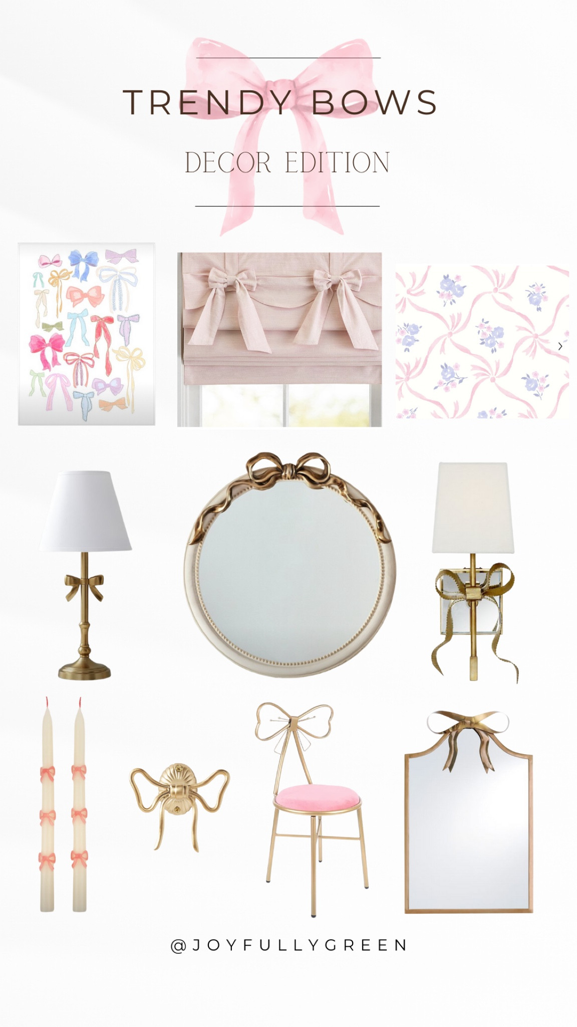 Trendy bow // bow decor // home decor 