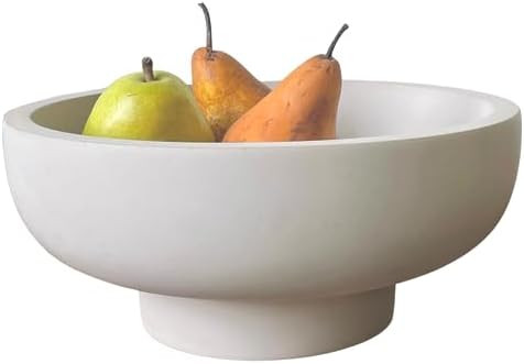 OAKOA Concrete Fruit Bowl for Kitchen Counter - Large Decorative Bowls for Home Decor - Modern Ke... | Amazon (US)