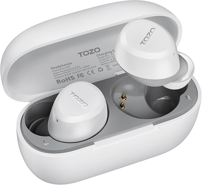 TOZO A1 Wireless Earbuds Bluetooth 5.3 Light Weight in Ear IPX5 Waterproof Headphones 2 Mic for A... | Amazon (US)