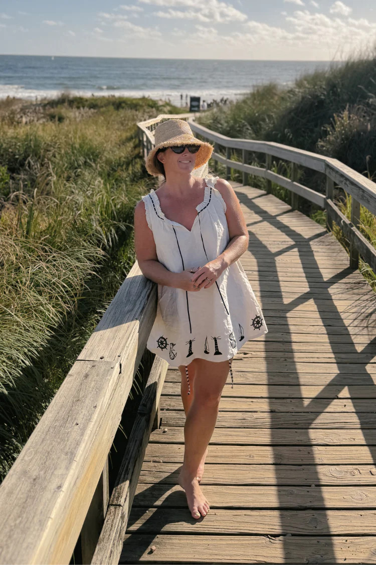 Jose Ignacio Nautical Tie Mini Dress | Confête