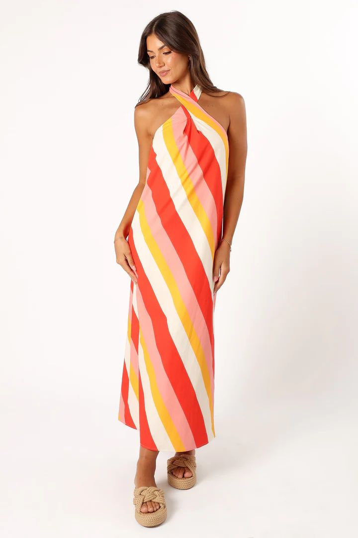 Sabbia Maxi Dress - Pink Stripe | Petal & Pup (US)