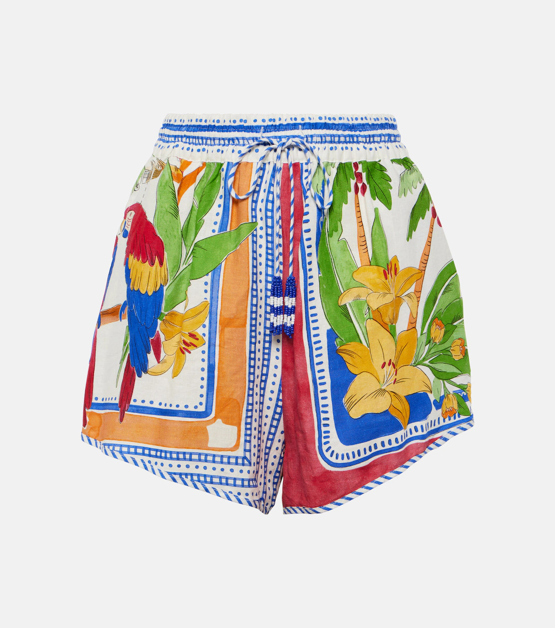 Tropical Destination linen-blend crochet shorts | Mytheresa (US/CA)