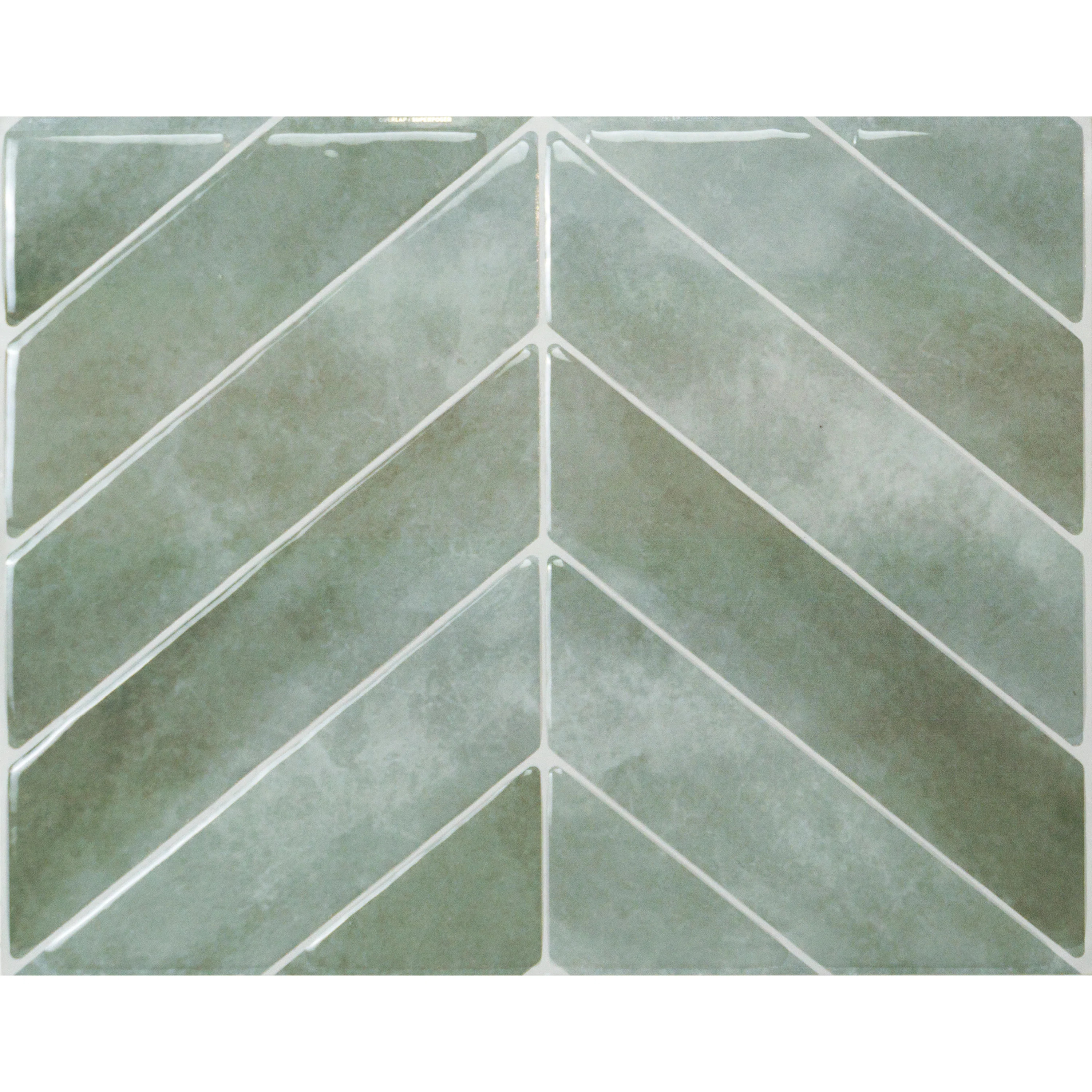 Smart Tiles Peel and Sick Gel Backsplash Chevron Tile 11" x 9" (Set of 4) & Reviews - Wayfair Canada | Wayfair North America